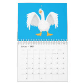 Abbildung des tierischen Cartoon Kalender (Jan 2027)