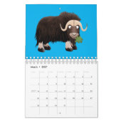 Abbildung des tierischen Cartoon Kalender (Mär 2027)