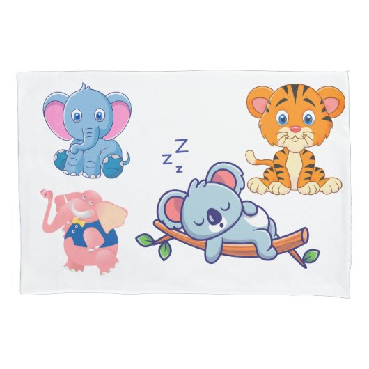 Abbildung des tierischen Cartoon Kissenbezug (Vorderseite)