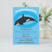 Abbildung des tödlichen Cartoon Einladung (Stehend Vorderseite)