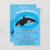 Abbildung des tödlichen Cartoon Einladung (Vorne/Hinten)