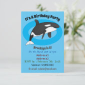 Abbildung des tödlichen Cartoon Einladung (Stehend Vorderseite)