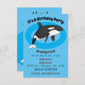 Abbildung des tödlichen Cartoon Einladung (Vorne/Hinten)