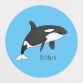 Abbildung des tödlichen Cartoon Etiketten (Design 1)