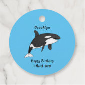 Abbildung des tödlichen Cartoon Geschenkanhänger (Rückseite)