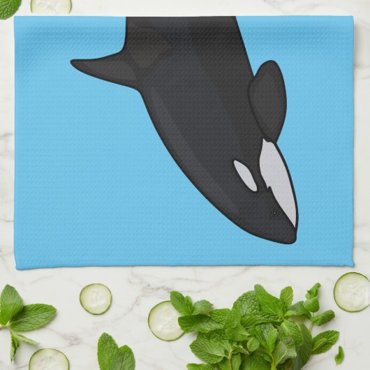 Abbildung des tödlichen Cartoon Geschirrtuch (Gefaltet)