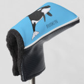 Abbildung des tödlichen Cartoon Golf Headcover (3/4 Vorderseite)