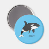 Abbildung des tödlichen Cartoon Magnet (Vorderseite/Rückseite)