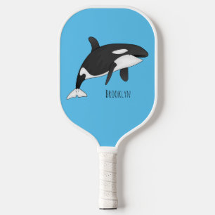 Abbildung des tödlichen Cartoon Pickleball Schläger