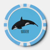 Abbildung des tödlichen Cartoon Pokerchips (Vorderseite)