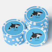 Abbildung des tödlichen Cartoon Pokerchips (Stapel)