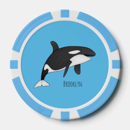 Abbildung des tödlichen Cartoon Pokerchips (Vorderseite)
