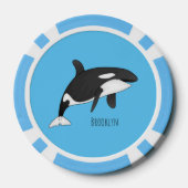 Abbildung des tödlichen Cartoon Pokerchips (Rückseite)
