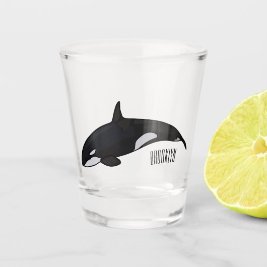 Abbildung des tödlichen Cartoon Schnapsglas (Vorderseite)