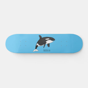 Abbildung des tödlichen Cartoon Skateboard