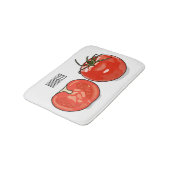 Abbildung des Tomaten-Cartoon Badematte (Schrägansicht)