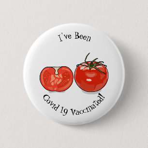 Abbildung des Tomaten-Cartoon Button