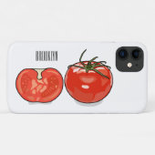 Abbildung des Tomaten-Cartoon Case-Mate iPhone Hülle (Rückseite (Horizontal))