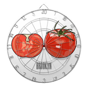 Abbildung des Tomaten-Cartoon Dartscheibe