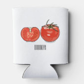 Abbildung des Tomaten-Cartoon Dosenkühler (Rückseite)
