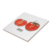 Abbildung des Tomaten-Cartoon Fliese (Seite)