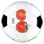 Abbildung des Tomaten-Cartoon Fußball (Gedreht)