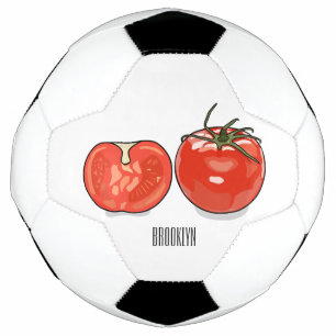 Abbildung des Tomaten-Cartoon Fußball
