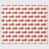 Abbildung des Tomaten-Cartoon Geschenkpapier (Flach)