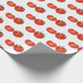 Abbildung des Tomaten-Cartoon Geschenkpapier (Ecke)