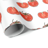 Abbildung des Tomaten-Cartoon Geschenkpapier (Rolleneckpunkt)