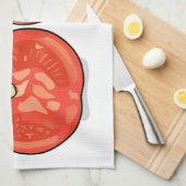 Abbildung des Tomaten-Cartoon Geschirrtuch (Viertel Falte)