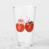 Abbildung des Tomaten-Cartoon Glas (Vorderseite)
