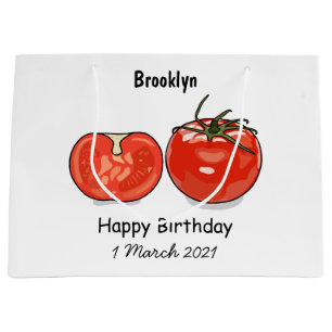 Abbildung des Tomaten-Cartoon Große Geschenktüte