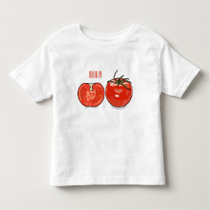 Abbildung des Tomaten-Cartoon Kleinkind T-shirt