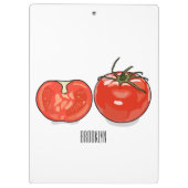 Abbildung des Tomaten-Cartoon Klemmbrett (Rückseite)