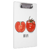Abbildung des Tomaten-Cartoon Klemmbrett (Rechts)