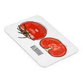 Abbildung des Tomaten-Cartoon Magnet (Rechte Seite)