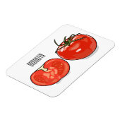 Abbildung des Tomaten-Cartoon Magnet (Linke Seite)