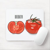 Abbildung des Tomaten-Cartoon Mousepad (Mit Mouse)