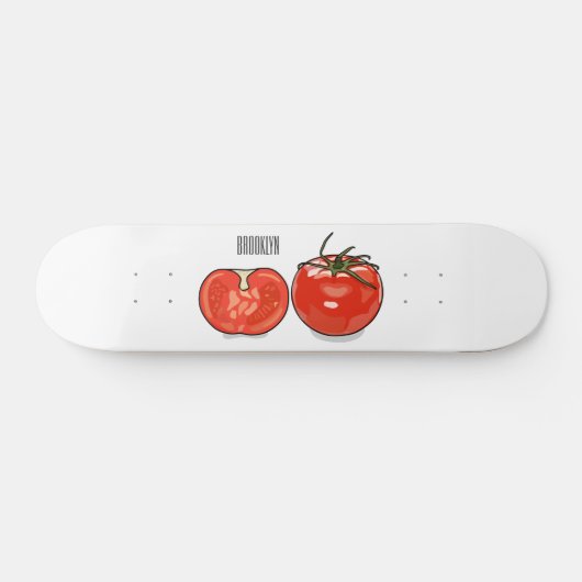 Abbildung des Tomaten-Cartoon Skateboard (Horizontal)