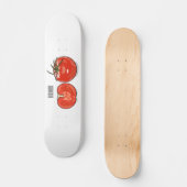 Abbildung des Tomaten-Cartoon Skateboard (Vorderseite)