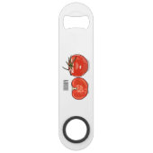 Abbildung des Tomaten-Cartoon Speed Flaschenöffner (Rückseite)
