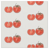 Abbildung des Tomaten-Cartoon Stoff (Nahaufnahme)