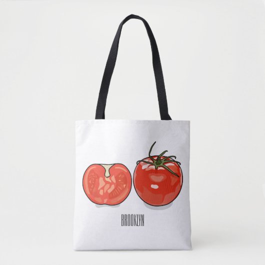 Abbildung des Tomaten-Cartoon Tasche (Vorderseite)