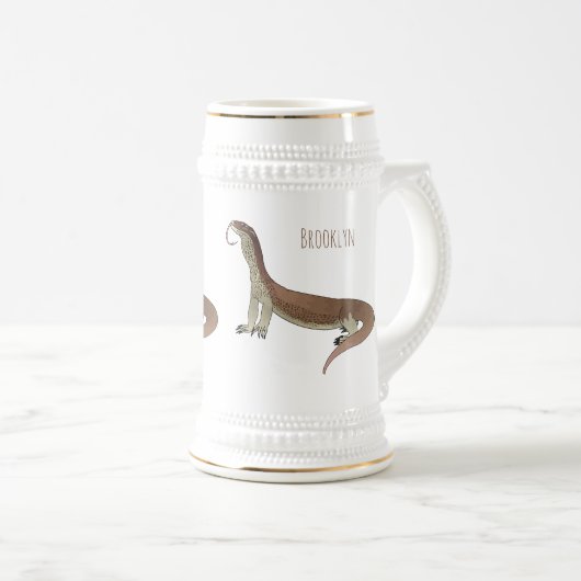 Abbildung des Wardeblattmusters Bierglas (VorderseiteRechts)