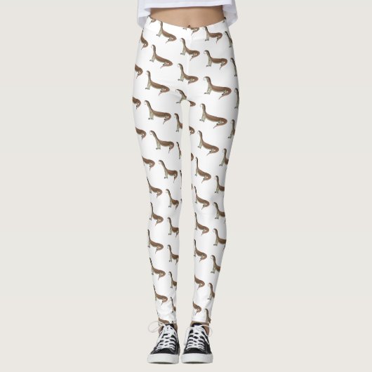 Abbildung des Wardeblattmusters Leggings (Vorderseite)