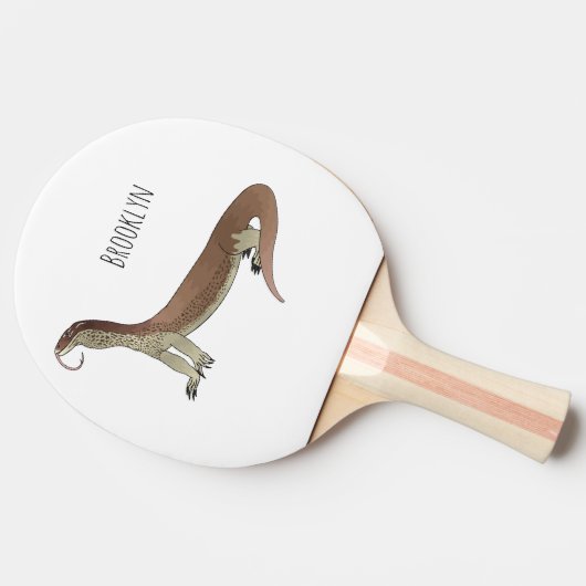 Abbildung des Wardeblattmusters Tischtennis Schläger (Seitenansicht)