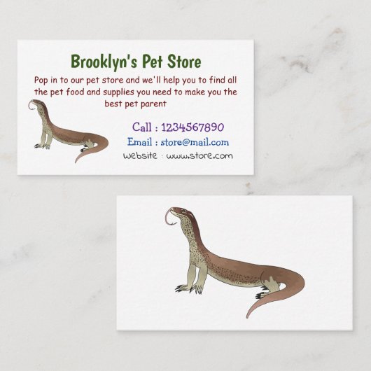 Abbildung des Wardeblattmusters Visitenkarte (Vorne/Hinten)