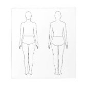 Abbildung Editor für das Fashion-Design Notizblock (Vorderseite)