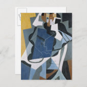 Abbildung einer Frau, 1917 Postkarte (Vorne/Hinten)